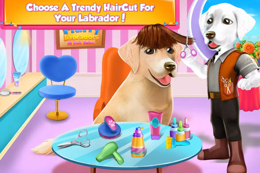 Fluffy Labradors at Hair Salon स्क्रीनशॉट 3