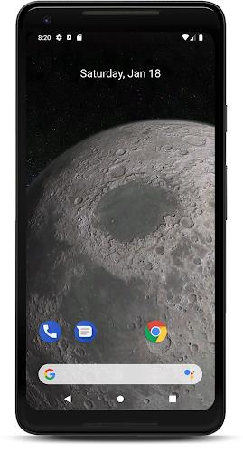 Moon 3D Live Wallpaper ဖန်သားပြင်ဓာတ်ပုံ 1