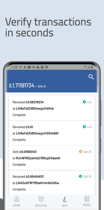 Litewallet Screenshot 3