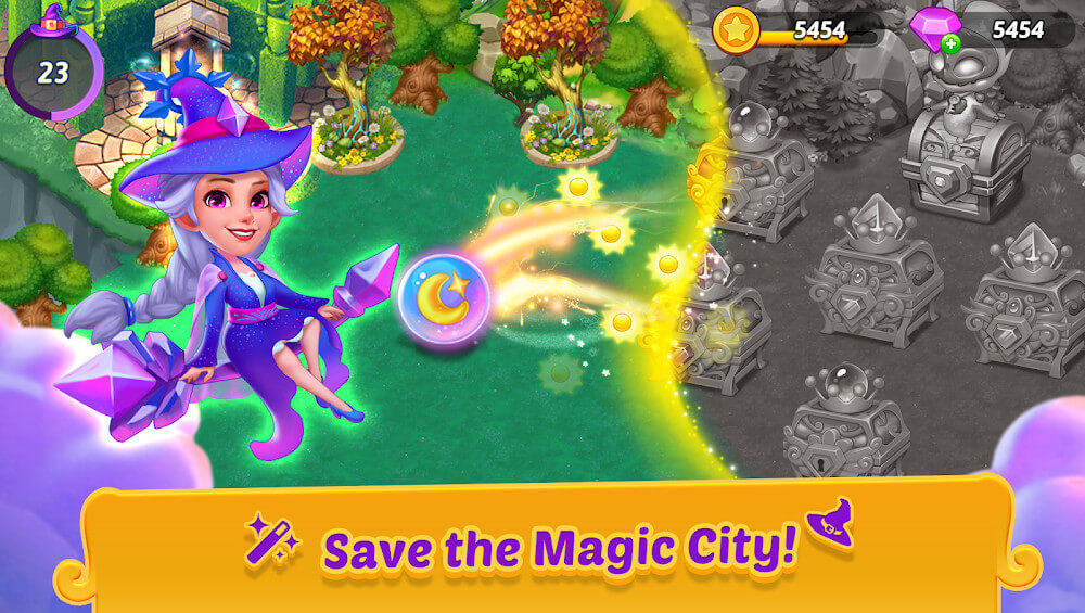 Merge Witches-Match Puzzles Capture d'écran 2