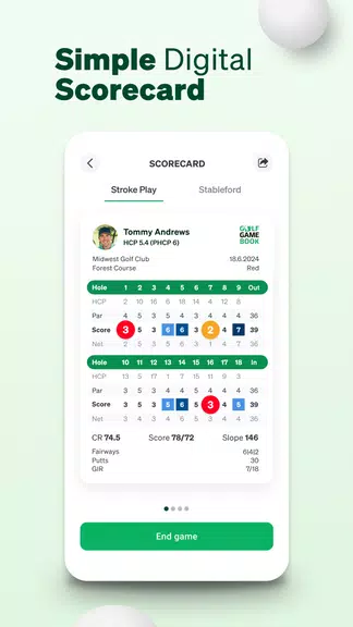 Golf GameBook Scorecard & GPS ဖန်သားပြင်ဓာတ်ပုံ 2