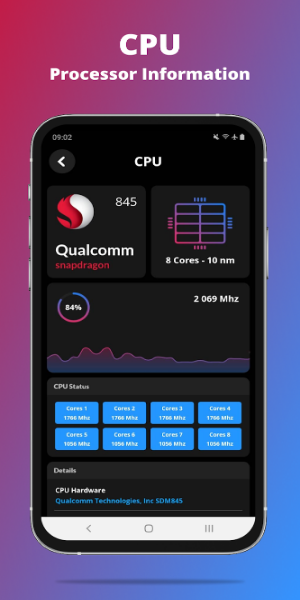 G-CPU:Monitor CPU, RAM, Widget Ekran Görüntüsü 3