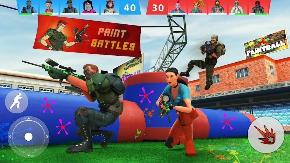 Paintball Shooting Game 3D স্ক্রিনশট 1