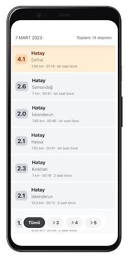 Zelzele Son 100 Deprem Скриншот 4