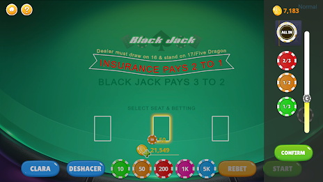 Blackjack - Casino World Ảnh chụp màn hình 2