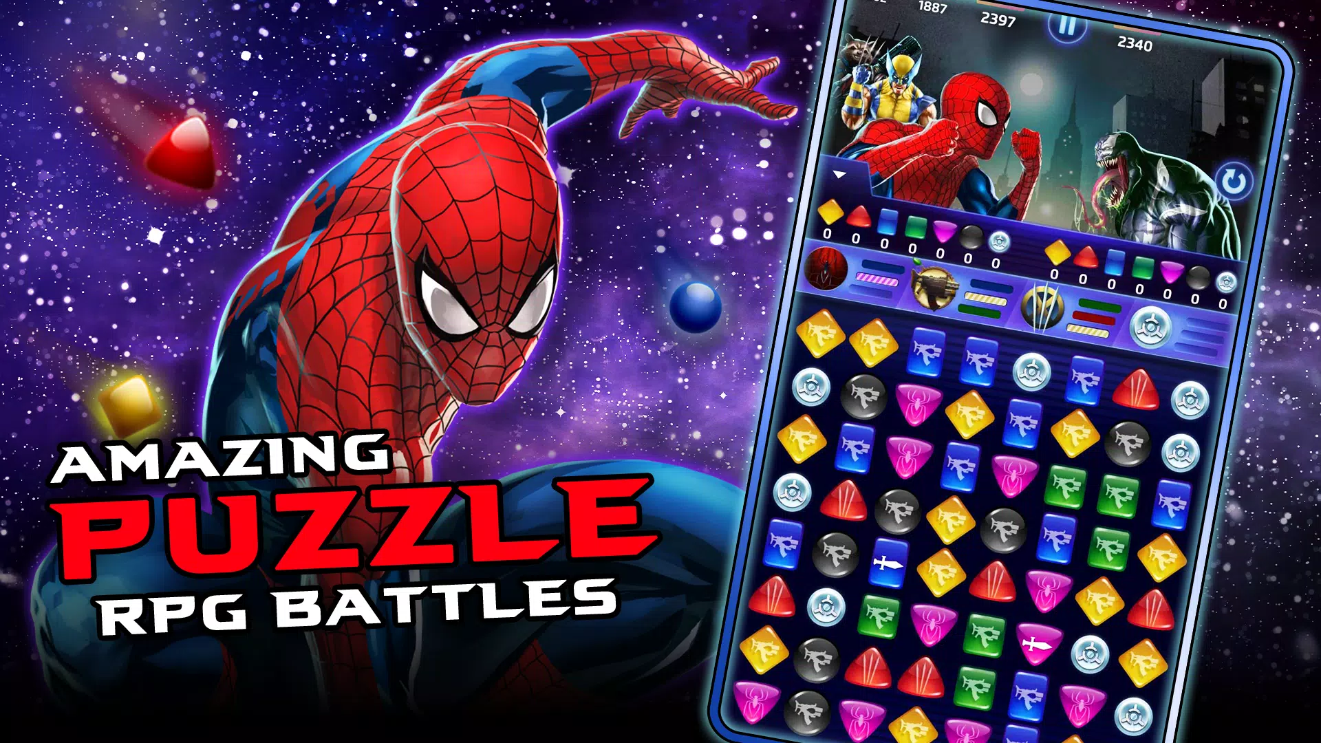 MARVEL Puzzle Quest Helden-RPG Screenshot 1