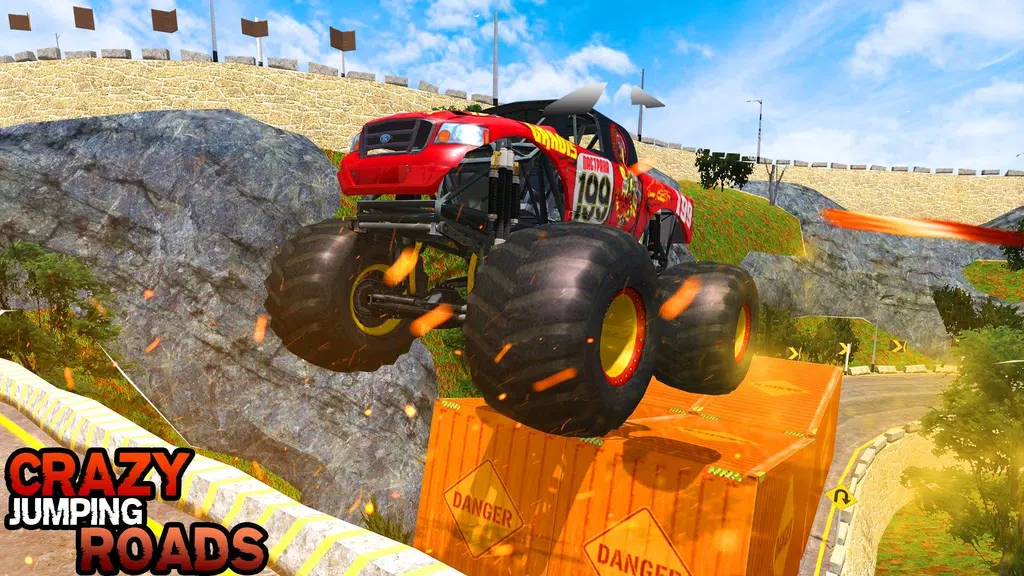 Pickup Truck Hill Climb Racing Captura de tela 2