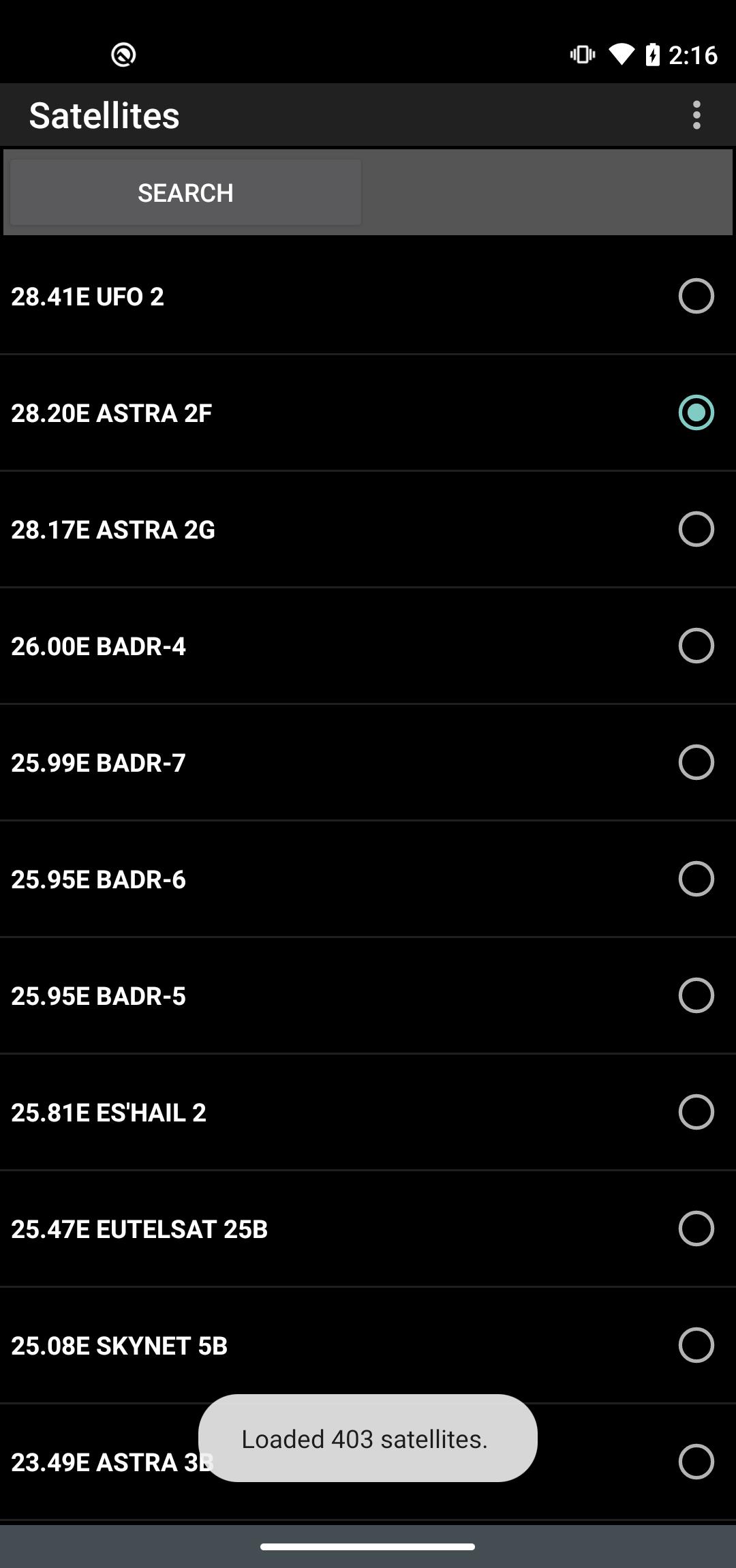 Satellite Locator 스크린샷 2