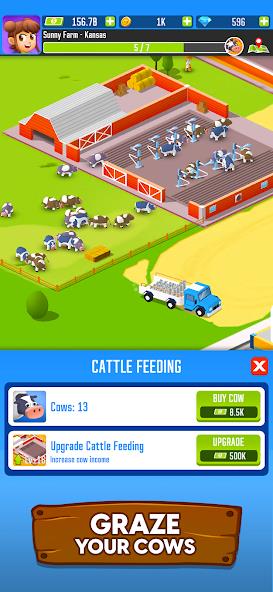 Milk Farm Tycoon Mod Capture d'écran 2