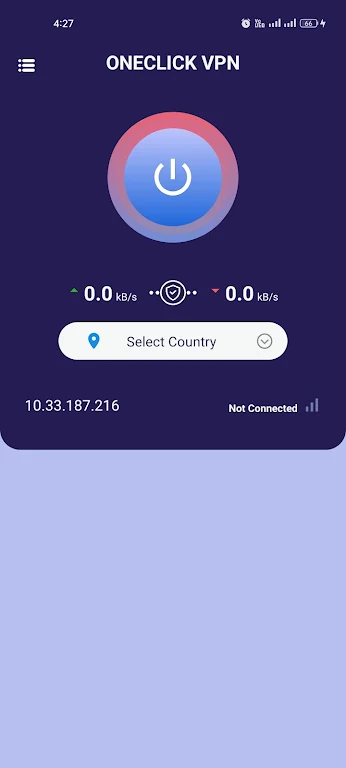 OneClick VPN - Turbo VPN App Captura de pantalla 1