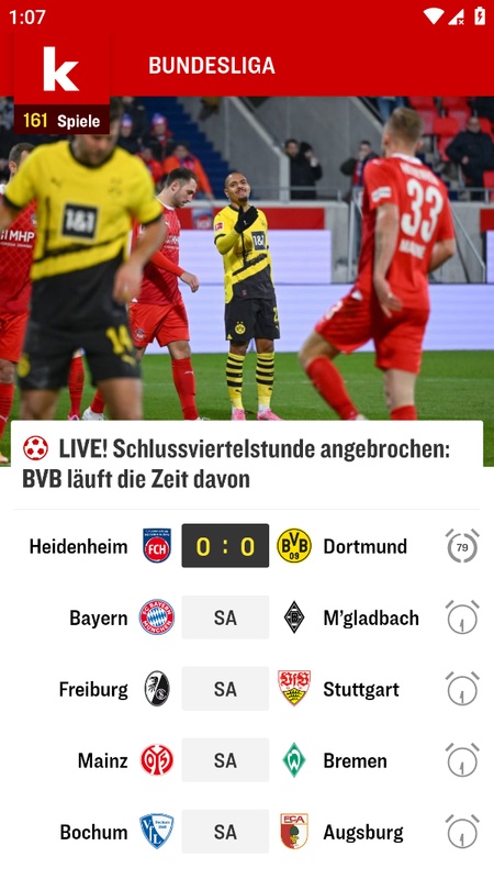 kicker Fußball News Schermafbeelding 1