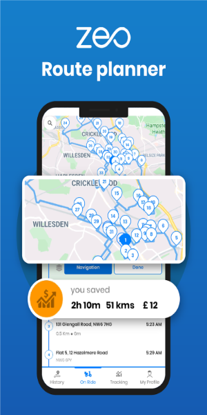 Zeo Fast Multi Stop Route Plan Ekran Görüntüsü 1