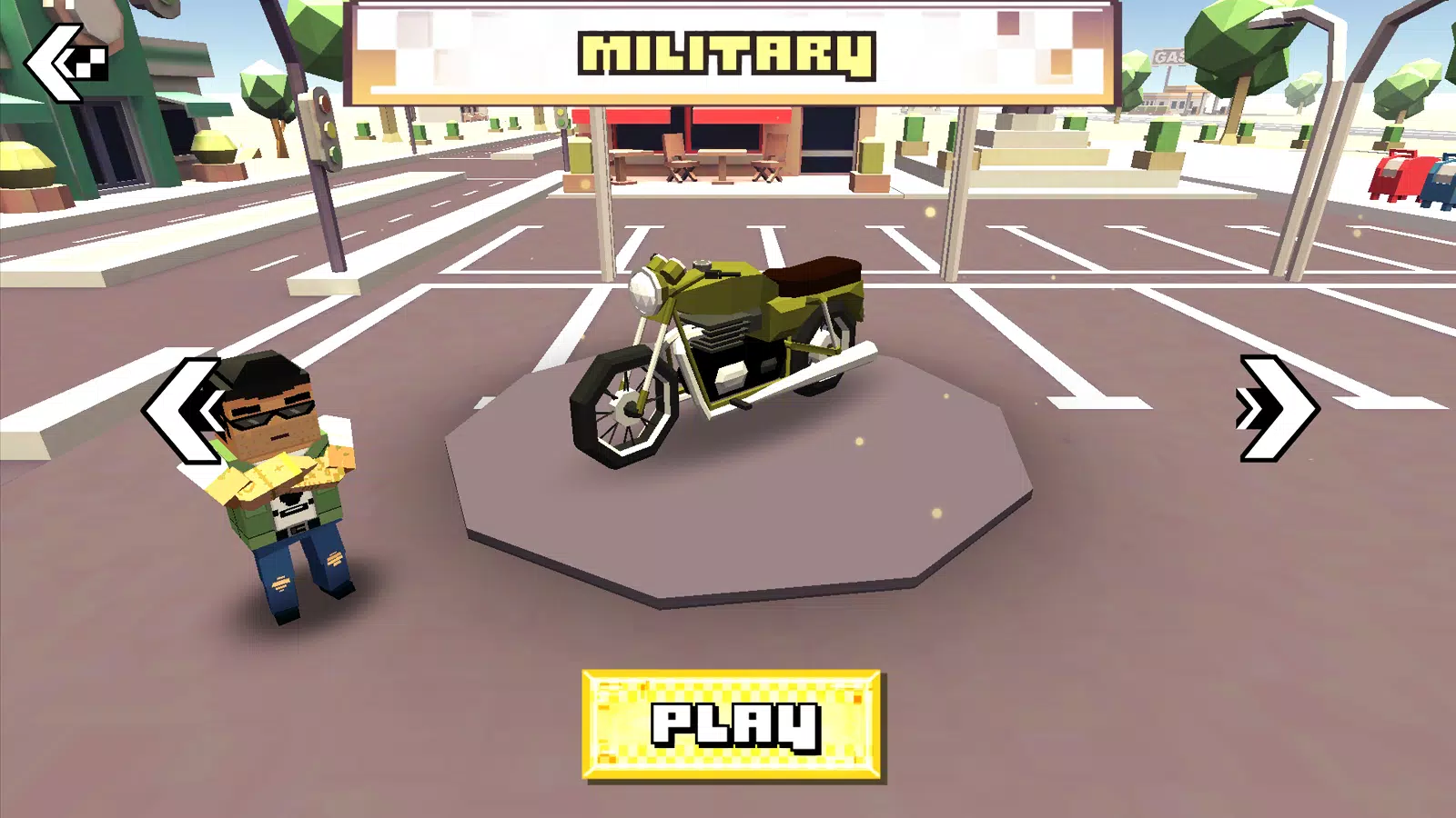 Blocky Moto Racing Скриншот 3