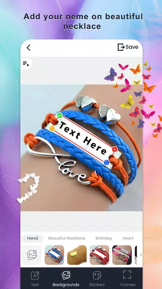 Name on necklace - Name art スクリーンショット 1