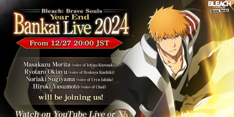 Bleach: Brave Souls kończy rok ofertą specjalną Livestream i anime VAS