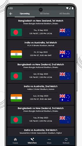 Live Cricket Score, IND vs RSA Captura de pantalla 3