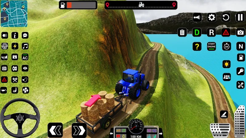 Tractor Trolly Driving Games ဖန်သားပြင်ဓာတ်ပုံ 3