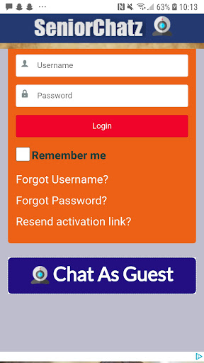 Senior chatz - chat rooms Capture d'écran 1