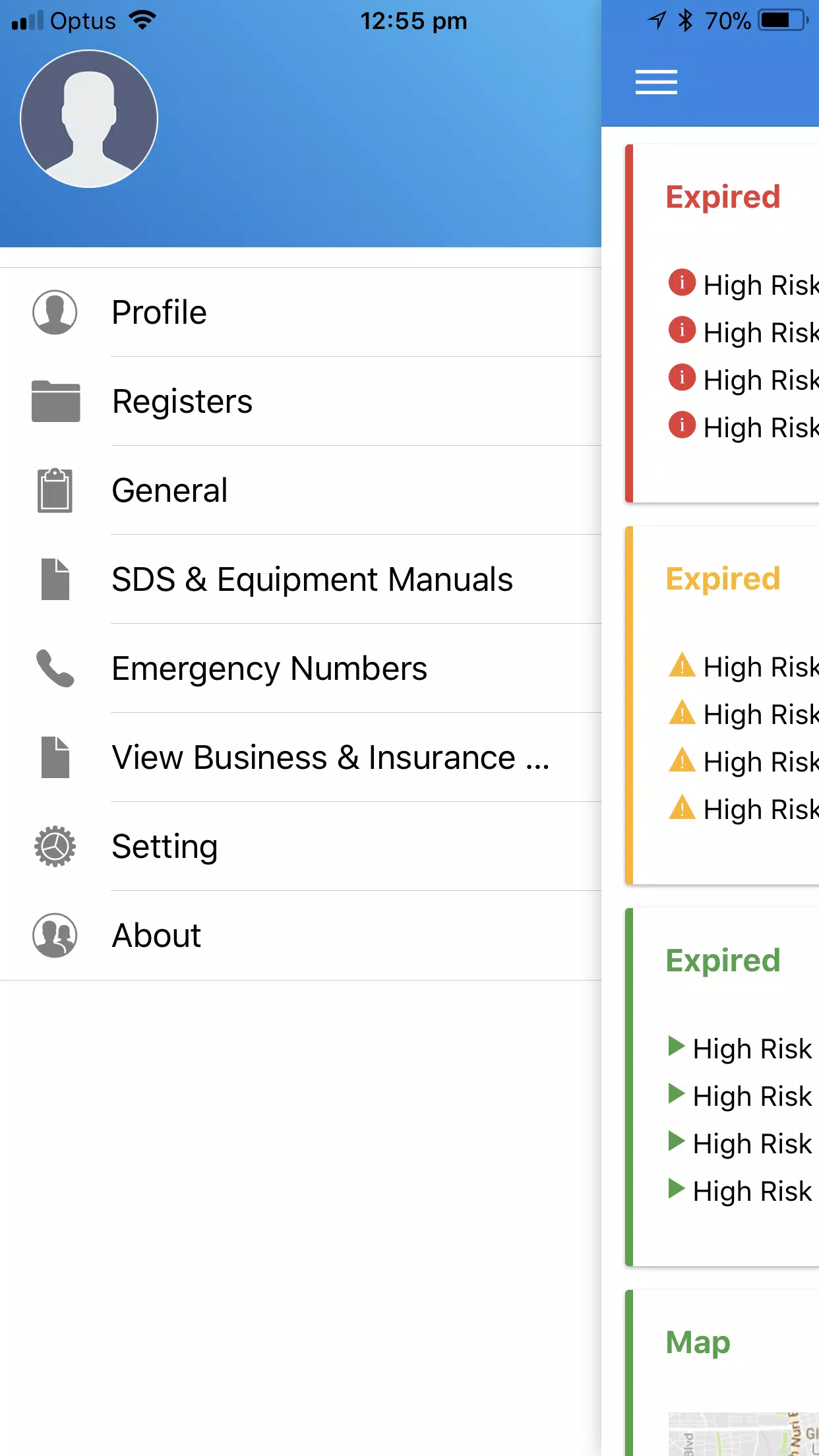 Safetyminder Screenshot 1