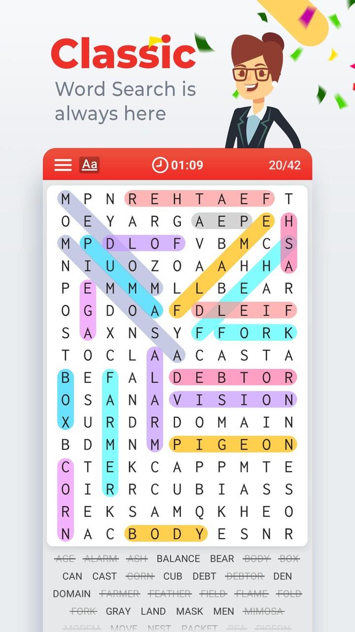 Word Search Colorful Ảnh chụp màn hình 1