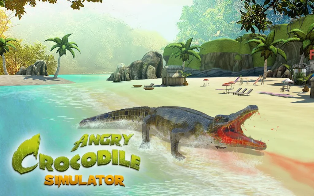 Crocodile Attack Animal Sim Скриншот 1