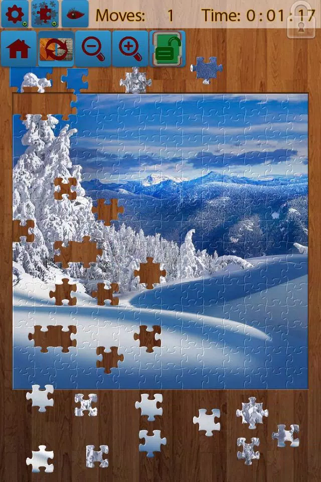 Snow Landscape Jigsaw Puzzles Ekran Görüntüsü 1