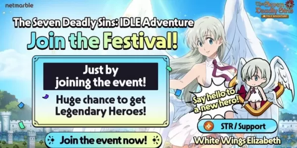 „Nowa postać White Wings Elizabeth dołącza do siedmiu śmiertelnych grzechów: Idle Adventure”