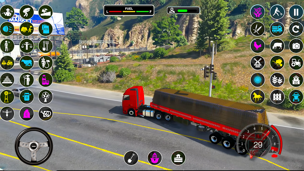 Schermata Real Cargo Truck Driving Games 4