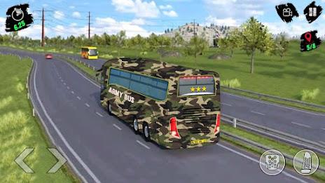 Army Bus Transporter Sim Games Capture d'écran 2