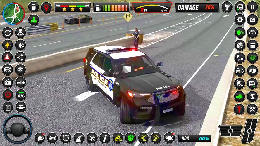 City Police Cop Car Driving 3D Capture d'écran 4