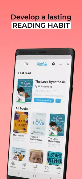 Bookly: Book & Reading Tracker Captura de pantalla 1