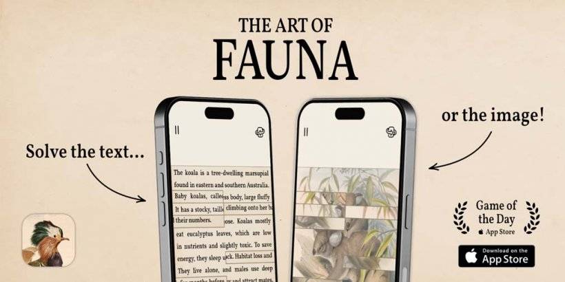 Wildlife Puzzle Game 'The Art of Fauna' lanceert op iOS