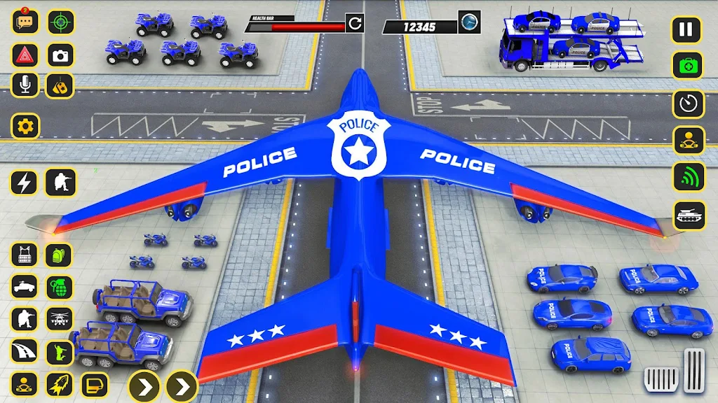 Police Car transporter Game 3D Zrzut ekranu 3