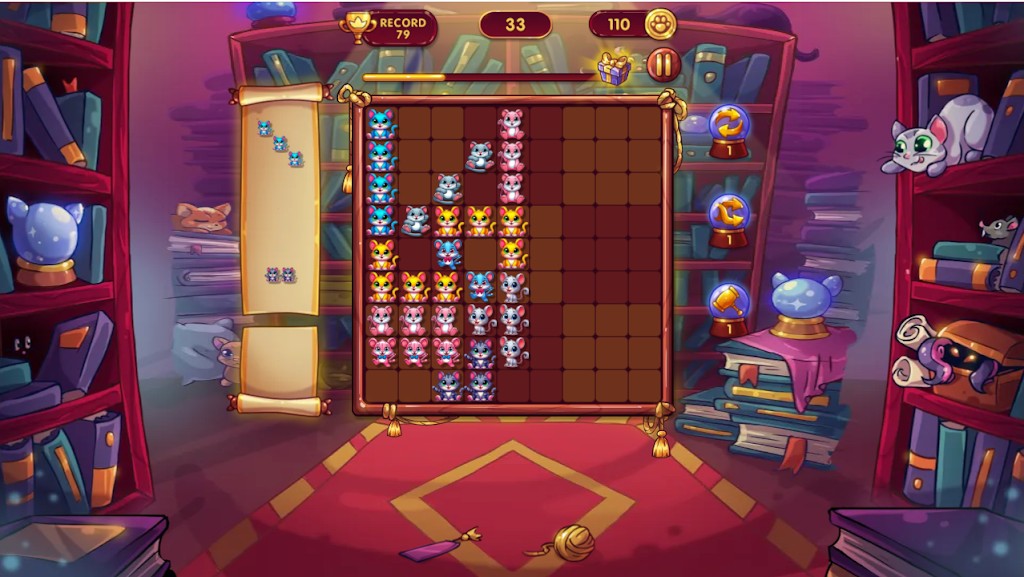 Mouse land block 9x9: Puzzle ဖန်သားပြင်ဓာတ်ပုံ 2