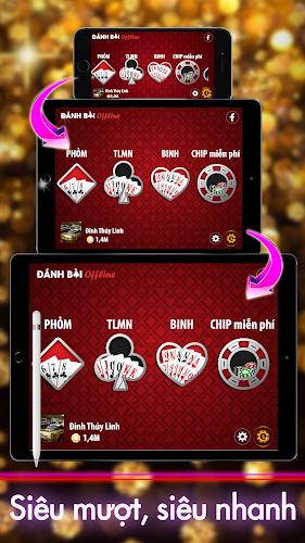 Offline Poker: Tien Len & Phom স্ক্রিনশট 1