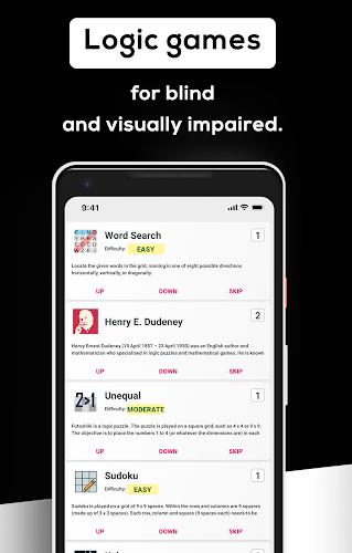 Games for visually impaired Captura de pantalla 1