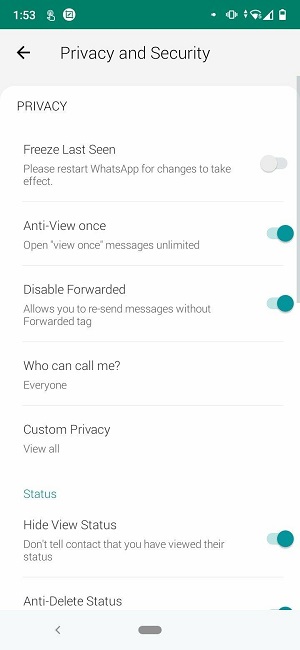 WhatsApp Plus v17.70 स्क्रीनशॉट 2