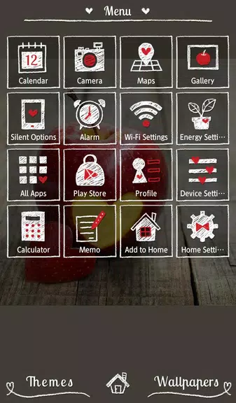 Heart Apple Theme +HOME Tangkapan skrin 1