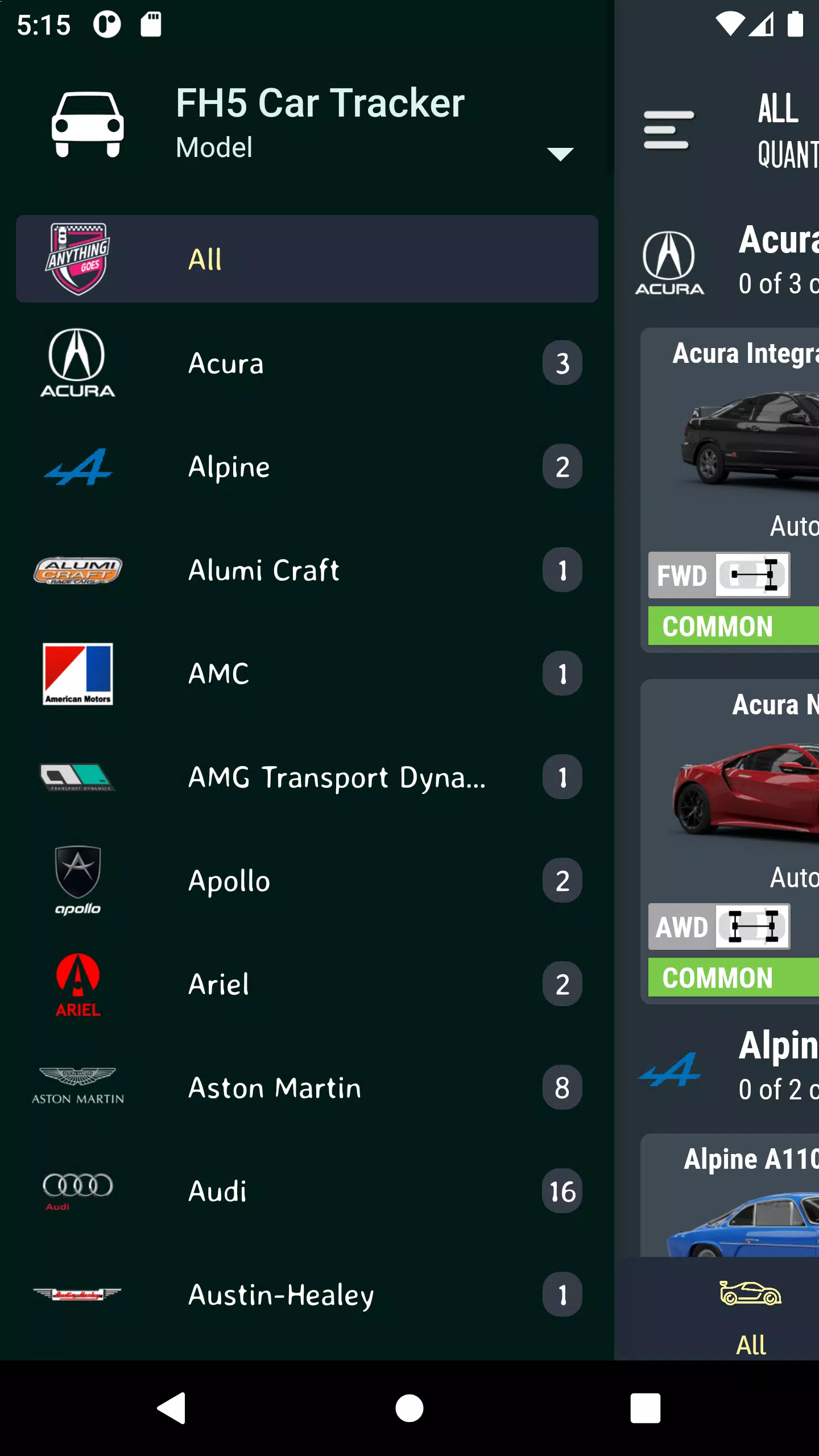 Car Tracker for ForzaHorizon5 Capture d'écran 3