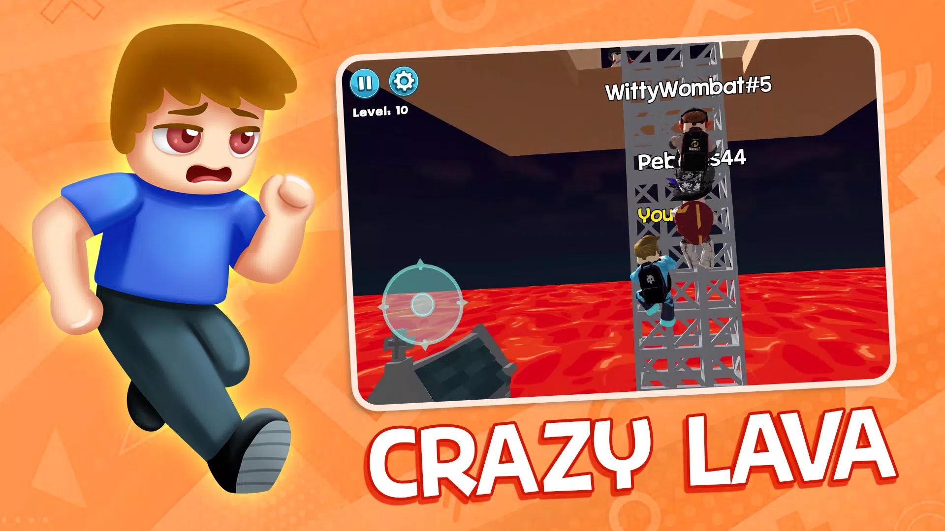 Obby Block World: Lava Fall Tangkapan skrin 3