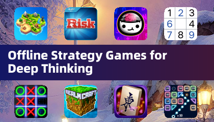 Offline Strategy Games for Deep Thinking