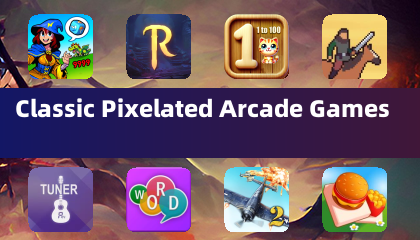 Classic Pixelated Arcade Games